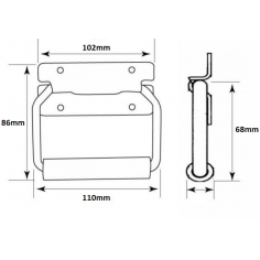 Spring Loaded Chest Handle 