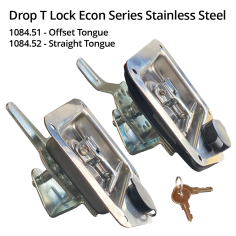 Drop "T" Lock Econ Series Stainless Steel