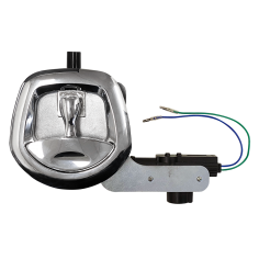 Whale Tail Lock Chrome with 12V Power Locking Kit