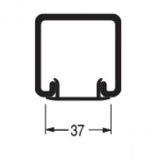 Channel Closure Strip PVC White 1.5m