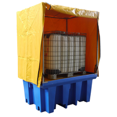 PVC Cover and Galvanised Frame for 1 x 1000L Bund