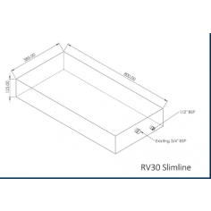 30L Slimline Water Tank