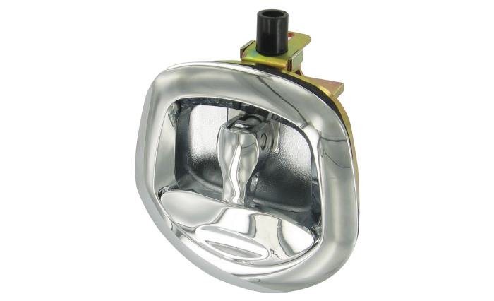 Whale Tail Drop T Lock - Chrome