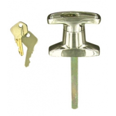 " T" Chrome Handle Small Front Fix Locking