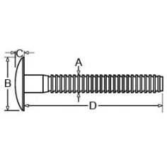 1/4'' Broad Truss Head Magna-Grip