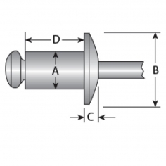 1/8'' Copper Body / Copper Plated Steel Mandrel