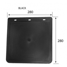 280 x 280mm Drop Black Mudflap