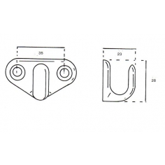 Alloy Rope Hook Medium