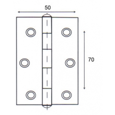 Butt Hinge 70 x 50mm