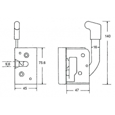 Door Lock Anti Burst LH