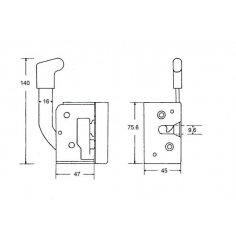 Door Lock Anti Burst RH