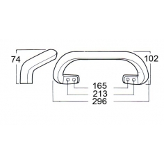 Grab Handle 296mm Offset