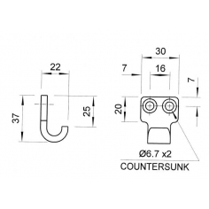 1138.95 Hook Plate 6263