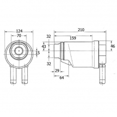 Huck 7/8" Offset Hydraulic Tool