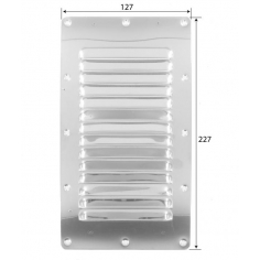 Louvre Vent Stainless Steel 507