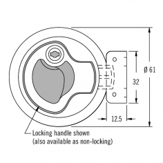 M1 Push-To-Close Latch W