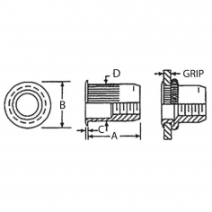 Marson Aluminium Rivet Nut