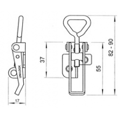 Occo 101S/Steel Over Centre Catch
