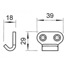 Occo 303 S/Steel  Hook Plate
