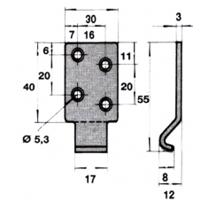 Ojop 10.ASS Hook Plate