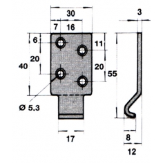 1138.57 Ojop 10Z Hook Plate