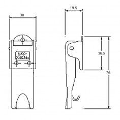 Protex Over Centre Catch ZP Steel