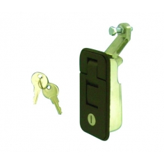 Recessed Lever Lock Black Large