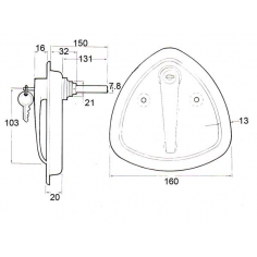 Recessed Plate & L Locking Handle