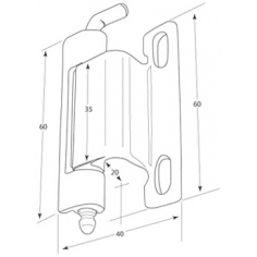 S/S Concealed Hinge 1032
