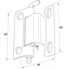 S/S Concealed Hinge 9112