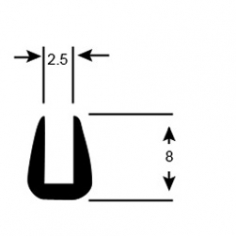 U Section Rubber Small