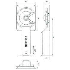 Unilock Maxi Corner Fastener