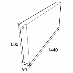WATER TANK SLIMLINE HEADBOARD 60L