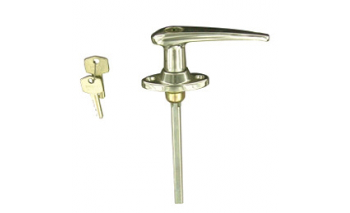 " L" Chrome Handle Front Fix Locking Heavy Duty