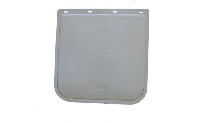 465 x 460mm Drop White Mudflap