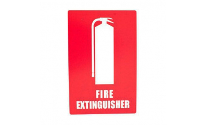 Extinguisher Sign (Small Sticker)