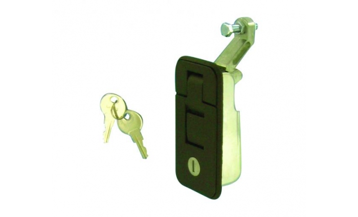Recessed Lever Lock Black Large