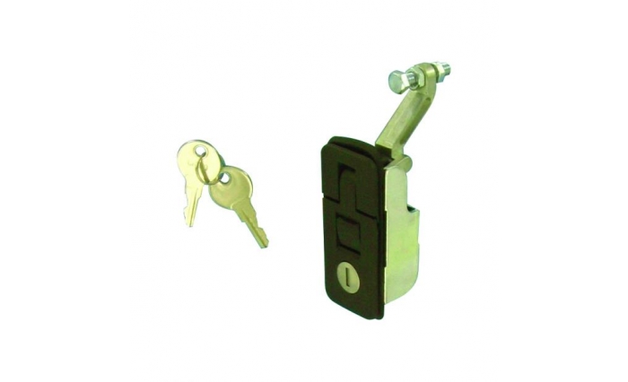 Recessed Lever Lock Black Small
