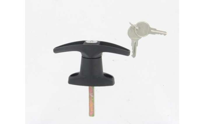 T Handle Black Plastic Locking KA