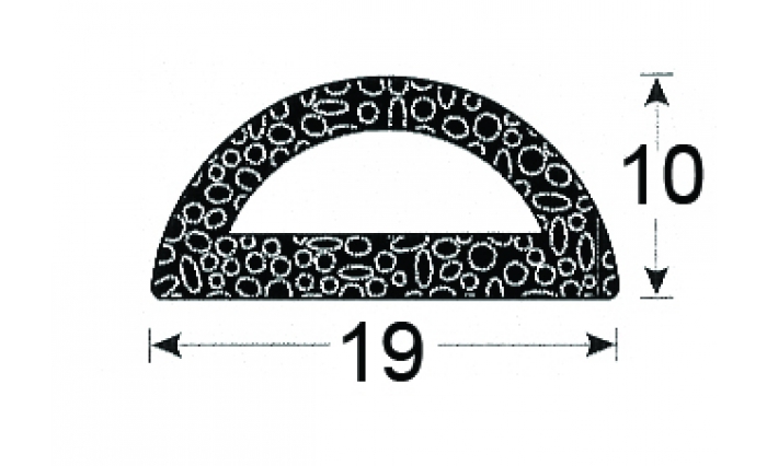 Trim-lok Self Adhesive Rubber